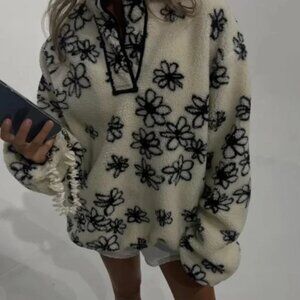 Parke Floral Pullover Fleece XXL